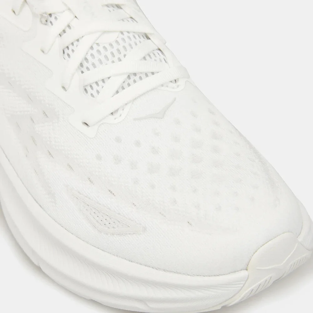Hoka One One Clifton 9 1127895-WWH Sneakers Men 8 D White Running Shoes HTAT1736